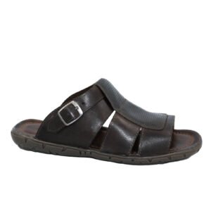 Sandália Chinelo De Couro Masculino Pinhão Milão