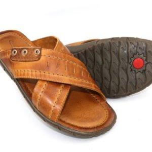 Sandalia Chinelo De Couro Masculino Avelã Siena