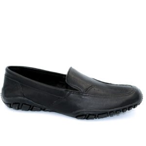 Mocassim Masculino Casual Drive Sapatenis Couro Preto Caribe