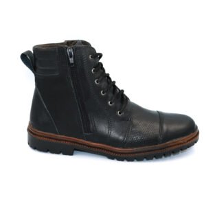 Bota Coturno Masculina Cano Alto Preto Fowler